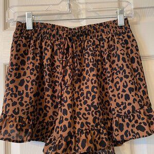 Women Trendy Animal Print Shorts